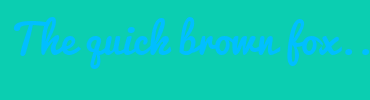 Image with Font Color 00BFFF and Background Color 0BCEB1